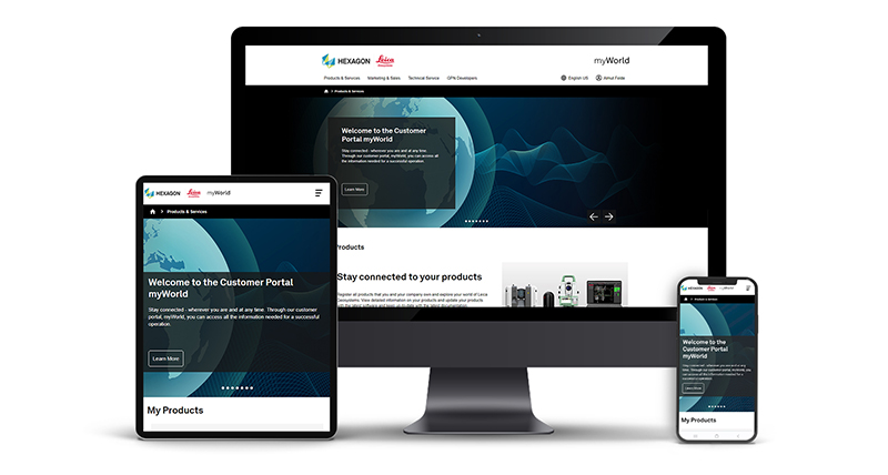 Mock-up Visual myWorld Registrierung